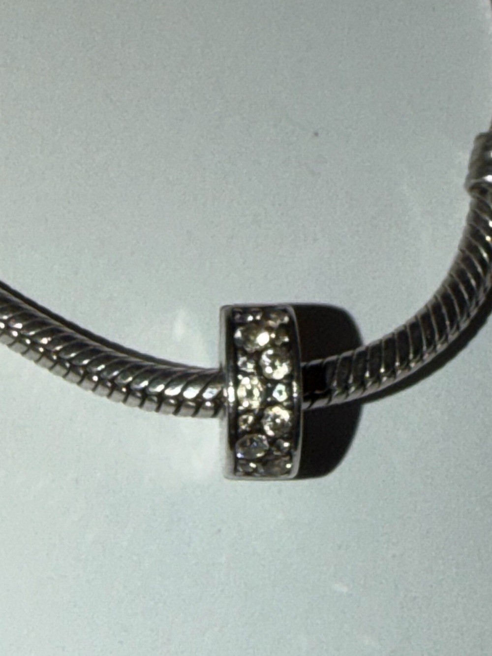 Pandora Clear Pavé Clip Charm ALE 925 Retired #791817CZ